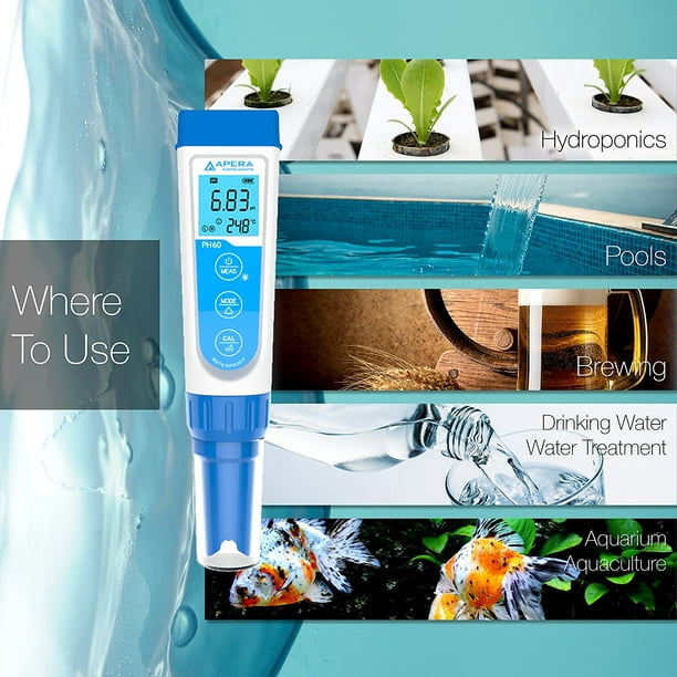 Apera Instruments PH60 Premium Waterproof pH Pocket Tester