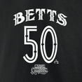 thumbnail image 5 of Men's Mookie Betts Black Los Angeles Dodgers Mister Cartoon Name & Number T-Shirt, 5 of 5