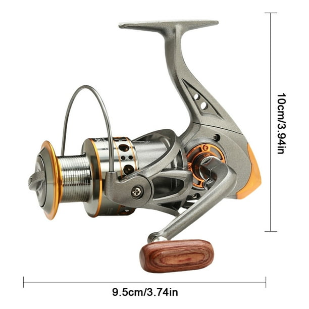 HIPKZ Spinning Fishing Reel 5.2/1 Gear Ratio Fishing Reel Cnc Metal Spool  All Purpose Fishing Spinning Reel for Saltwater And Freshwater - Walmart  Business Supplies
