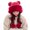 Red, variant on TOOYOU Women Winter Hat Crochet Ear Cover Plush Wide Brim With Fur Ball Pompom Knit Hats Warm Cold Beanie Hats