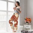 thumbnail image 5 of Pajama Pants Women, Red Golden Dragon Clouds Sweatpants Soft Sleep Lounge Pants, Casual PJ Bottoms Pants with Pockets, 5 of 7