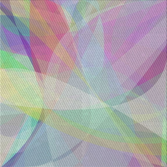 Ahgly Company Indoor Square Patterned French Lilac Purple Abstract Area Rugs, 5' Square