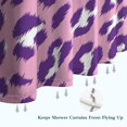 thumbnail image 6 of Pink and Purple Of Leopard Print Shower Curtain 36"x72" ,Bathroom Decorative Shower Curtains Set with 12 Hooks,Modern Waterproof Washable Shower Curtain, 6 of 6