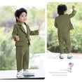 thumbnail image 3 of Hiijoy Big Boys Formal Suit Long Sleeve Blazer & Pants Wedding Party Outfits, Sizes 11-12Y, 3 of 8