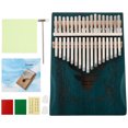 thumbnail image 1 of Minkissy Tunable Keys Kalimba 17 Keys Blue Wooden Musical Instrument 1Set, 1 of 5