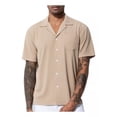 thumbnail image 1 of Camisa Formal Hombre Camisa Casual Manga Corta Arjen Kroos, 1 of 7