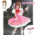 thumbnail image 3 of Anime Cardcaptor Sakura Card Captor Cosplay Kinomoto Sakura Disfraz de Cosplay Peluca Vestido Lolita Rosa Traje de Fiesta de Disfraces de Halloween, 3 of 5