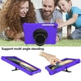 thumbnail image 4 of Silicone Case for Apple iPad 10.2" (9th/8th/7th Generation) & iPad Air 10.5-Inch (3rd Generation) & iPad Pro 10.5" Tablet - Shockproof Protective Stand Cover with Hand Holder /Shoulder Strap (Purple), 4 of 6