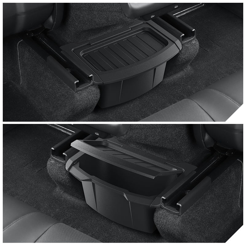 TPE Rear Seat Storage Box for Tesla Model Y Juniper Launch 2025 2026 2027-UP Organizer Center Console Bins Backseat Garbage