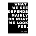 thumbnail image 2 of ArtsyQuotes 15x18 Black Ornate Wood Framed with Double Matting Museum Art Print Titled - Sir John Lubbock Quote: What We Look For, 2 of 4