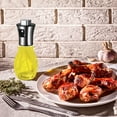 thumbnail image 5 of Ovzne Oil Dispenser Bottle, 200ml Olive Oil Dispenser Oil Sprayer, Clear Glass Refillable Oil and Vinegar Dispenser Bottle with Measuring Scale Pump for Kitchen, Cooking, Salads, Baking Frying Clearan, 5 of 8