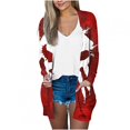 thumbnail image 2 of WFJCJPAF 2024 New Halloween Clearance! Halloween Sweaters for Plus Size,Women's Fashion Halloween Printed Casual Long Sleeved Shirt Cardigan Tops - Red M, 2 of 6
