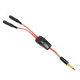 thumbnail image 2 of Adaptador de interfaz Dual de tatuaje Ficarrico, cable divisor de máquina de tatuaje profesional de corriente estable de 6,35mm para cable de Clip RCA DC, 2 of 8