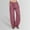 Red, variant on Hauaitttt Women Linen Casual Pants Summer Wide Leg Loose Drawstring High Waist Wide Leg Pants with Pockets plus Size Women Work Pants Business Casual Printed Pants for Women Casual Short Pants for
