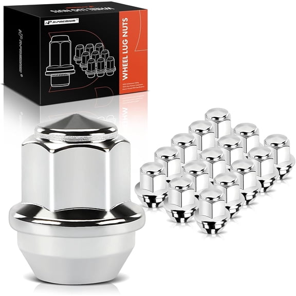 A-Premium M12-1.50 Wheel Lug Nuts Compatible with Ford Escape Fusion Focus Ranger EcoSport Transit Connect Lincoln MKZ MKC Front and Rear Side 16-PC Set