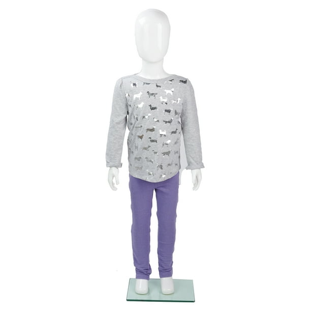White Glossy Youth Mannequin (Movable Arms)