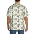 thumbnail image 3 of Fotbe Jungle Animal Camisa Estampada de Manga Corta para Hombre, Casual de Verano, Estilo Playero, Sin Arrugas-4X-Large, 3 of 5