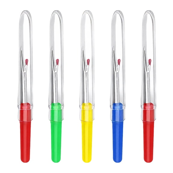 5 Pcs Seam Rippers Set With Ergonomic Handle Unpicker Sewing Tool For Stitching And Crafting Random Color Craft Tool