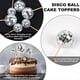 thumbnail image 3 of 24 Piezas Adornos para Magdalenas Bola Discoteca,Decoración para Tarta Feliz Cumpleaños,Selecciones Pastel de Bola Discoteca,Decoración Pastel Temática para Fiesta Temática Disco, 3 of 5