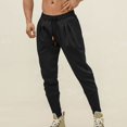 thumbnail image 2 of Vedolay Sweatpants for Men Drawstring Joggers Hiking Outdoor Pants Black,2XL, 2 of 5