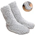 thumbnail image 2 of par de calcetines antideslizantes, calcetines de vellón mullidos y acogedores para el invierno, calcetines de felpa gruesos y cálidos para el suelo, 2 of 8