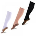 thumbnail image 3 of 1 Pairs Men crew Copper Fiber Long socks Compression Pressure Stockings Outdoor Sports high Socks 15-20mmHg, 3 of 6