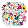 thumbnail image 5 of 100pcs Flower Stickers Pack for Water Bottle, Cute, Vinyl, Aesthetic, Trendy, Waterproof Floral Stickers and Decals for Hydroflask Laptop Scrapbooking Phone,Flower Gifts for Adults Women Teens Girls, 5 of 7