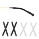 thumbnail image 1 of 20 pares (negro y blanco), puntas de silicona suave para patillas de gafas, sujetadores de gafas cómodos y elásticos antideslizantes para gafas de sol, gafas de lectura, 1 of 5