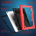 thumbnail image 5 of SOATUTO for Onn 10.1 (Gen 4) 2024 (Model: 100135925) Tablet Case Built in Kickstand Hand Free Heavy Duty Protective Case for Onn 10.1 Tablet Case (Gen 4) 2024 Tablet (Red/Black), 5 of 8