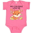 thumbnail image 3 of Inktastic My Cousins Love Me Little Fox Boys or Girls Baby Bodysuit, 3 of 5