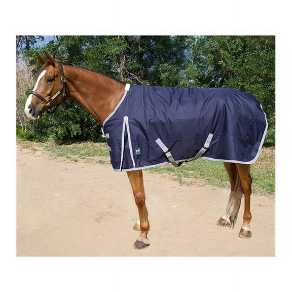Jacks Heritage Collection 4292-NV-86 86 in. 300 gm Atlas Turnout Blanket 600 Denier with Lining, Navy