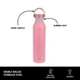 thumbnail image 6 of Built 24oz Cascade Standard Mouth with Twist Lid with Handle Pink, 6 of 7