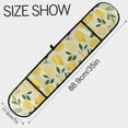 thumbnail image 3 of Dailycode Double Sided Oven Mitt with Loop Heat Resistant Kitchen Long Potholders 7" x 35" Hand Drawn Lemon and Leaf, 3 of 6