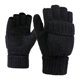 thumbnail image 1 of guantes sin dedos Flip Fingerless Gloves Tejer Mitones De Medio Dedo Para Correr Negro Negro Magideal guantes sin dedos, 1 of 7