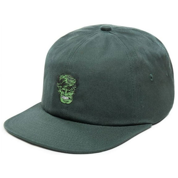 Vans Off The Wall Men's X Marvel Jockey Hat Cap - Darkest Spruce (Hulk)