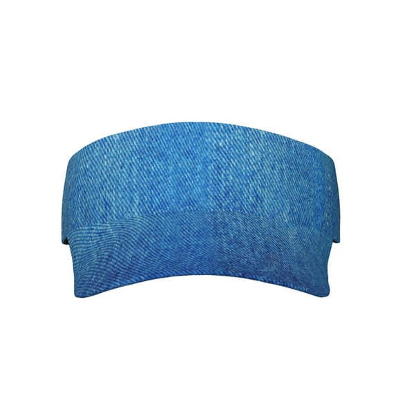 Denim Blue Sport Visor Hats Sun Protection Outdoor Activity For Women Men