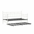 thumbnail image 5 of Hillsdale Furniture Providence Metal Twin Daybed with Roll Out Trundle, Soft White, 5 of 13