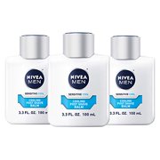 NIVEA Men Sensitive Cooling Post Shave Balm - Calms and Cools Skin After Shaving - 3.3 fl. oz. Bottle (Pack of 3)