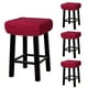 thumbnail image 1 of 4pcs Fundas para Taburetes Rectangulares, Fundas para Taburetes de Bar, Funda para Asiento de Silla de Banco de Madera Rojo Vino, 1 of 6