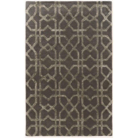 Hawthorne Collection 2' x 3' Hand Tufted Rug in Slate and Slate