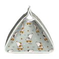 thumbnail image 3 of Lsque Dog Riding Skateboard Printed Long Tissue Box Cover Holder, Facial Paper Organizer Dispenser,Triangle with Bottom Belt, PVC Leather Decorative Organizer, 3 of 9
