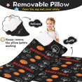 thumbnail image 3 of Basketball and Hoop Black Pattern Teens Toddler Nap Mat with Pillow, Sleeping Mat Bag for Preschool Daycare 59"x22", 3 of 6