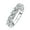 white, variant on AEHIO 5 Stone Moissanite Eternity Wedding Band 1.5cttw D Color Lab Diamond Gold Plated Silver Rings for Women with Certificate