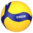 thumbnail image 5 of 2020 FIVB Indoor Replica Volleyball, Yellow and Blue, Official Size, 18-Panel Design, 5 of 6