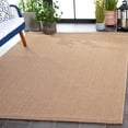 thumbnail image 3 of SAFAVIEH Sisal All-Weather Daragh Solid Indoor/Outdoor Area Rug, Natural, 6'7" x 6'7" Square, 3 of 17