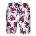 thumbnail image 3 of Pofeuu Tulips Flowers Prin Men's Swim Trunks Quick Dry Bathing Suit Swimming Board Shorts Mesh Lining Beach Swimwear-, 3 of 6