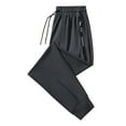thumbnail image 4 of Difdany Summer Ice Silk Workout Jogger Pants for Women Loose Fit Lightweight Sweatpants with Zipper Pockets Blue L, 4 of 8