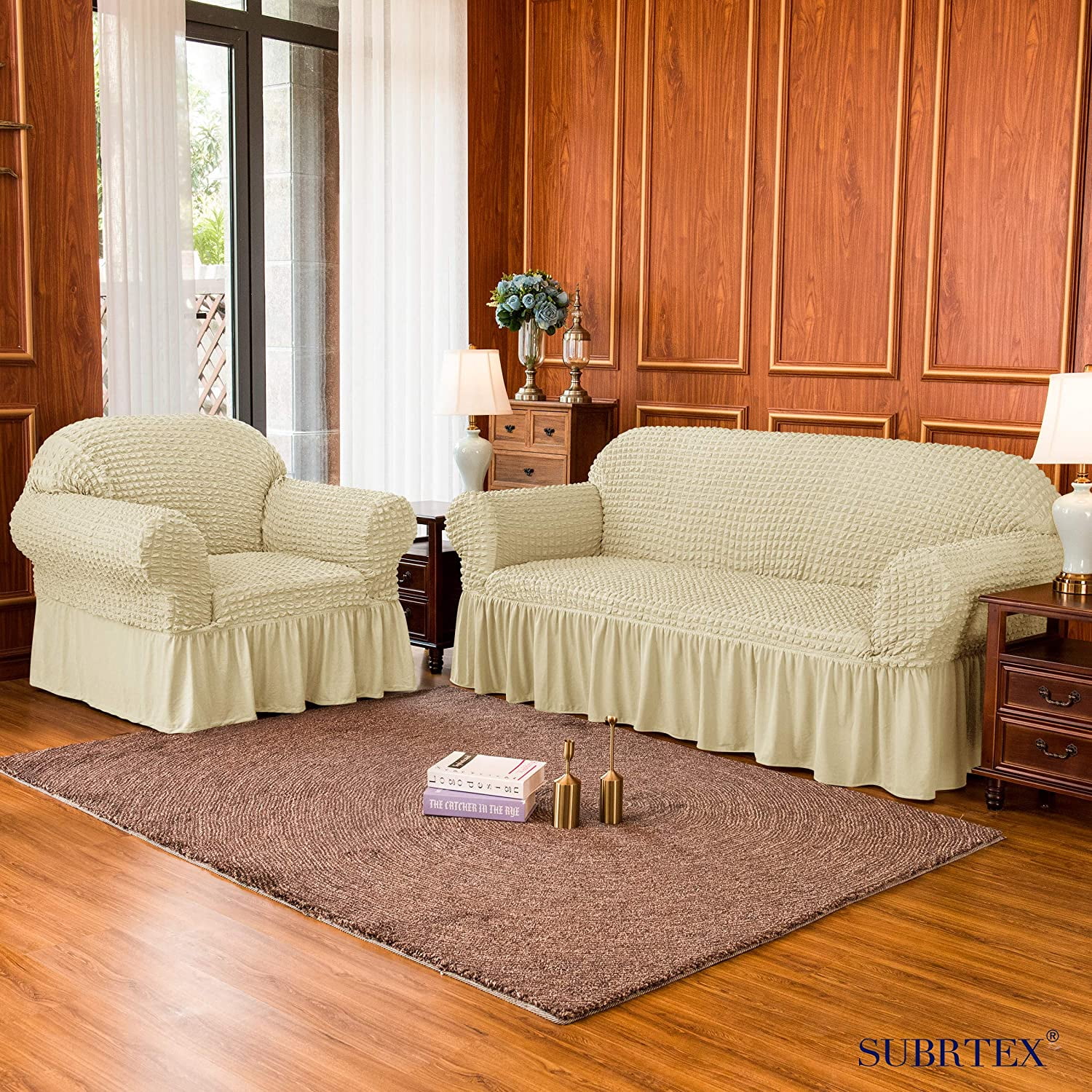 Settee Couch Slipcover，Cushion Couch Cover,High Stretch Sofa Slipcover –  sweaterpicks