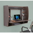 thumbnail image 3 of Wall Mount Laptop Office Desk with Shelves, 3 of 6