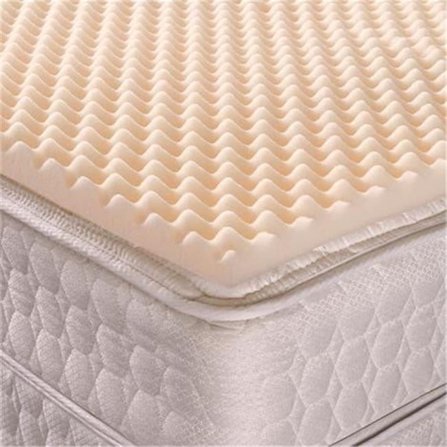Wave Convoluted Foam Pressure Relief Mattress Topper Cushion Pad Mat Cover 